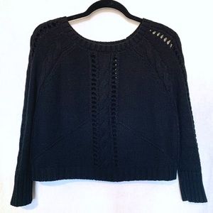 3/$20 BarIII black three-quarter knit sweater S